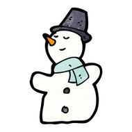Cartoon Snowman N73