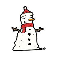 Cartoon Snowman N74