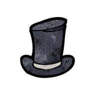 cartoon old top hat N24