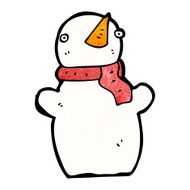 Cartoon Snowman N77
