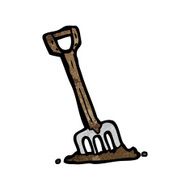 cartoon garden fork N2