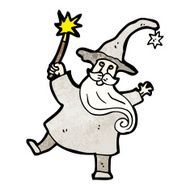 wizard casting spell cartoon N2