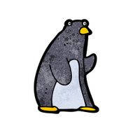 funny cartoon penguin N41