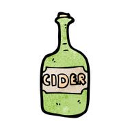 cartoon cider bottle N3