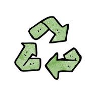 cartoon recycling symbol N9