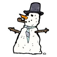 Cartoon Snowman N79