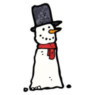 Cartoon Snowman N80