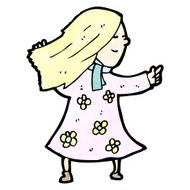blond woman pointing N2
