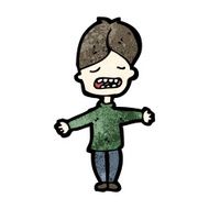cartoon boy with open arms N2
