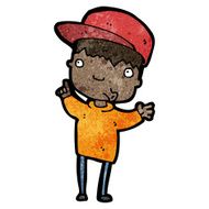 cartoon boy with idea N88
