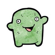 cartoon little alien N34