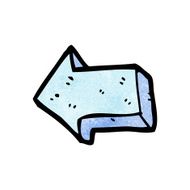 cartoon arrow sign N6