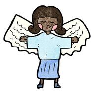 cartoon angel woman N2