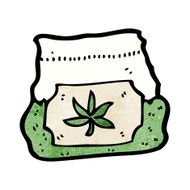 cartoon bag of weed N13