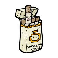 cartoon packet of cigarettes N2