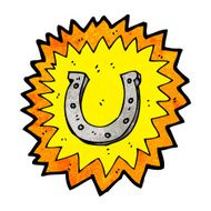 cartoon lucky horseshoe N8