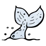 diving whale cartoon N2