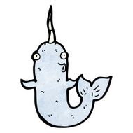 Cartoon Narwhal N12