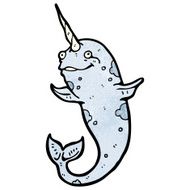 Cartoon Narwhal N13