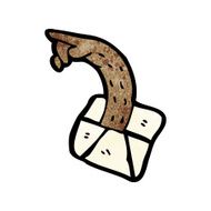 cartoon hand in envelope pointing N2