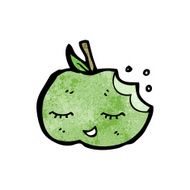 Cute Cartoon Apple N13