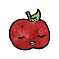 Cute Cartoon Apple N14