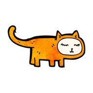funny cartoon cat N162