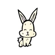 Cartoon little rabbit N11