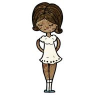 cartoon pretty girl N117