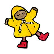 cartoon boy in coat N6