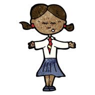 cartoon schoolgirl N2