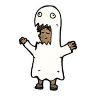 cartoon ghost costume N20