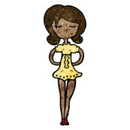 cartoon model woman N5