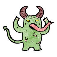 funny cartoon monster N44