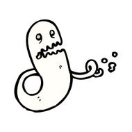 cartoon spooky ghost N111