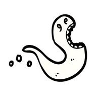 cartoon spooky ghost N112