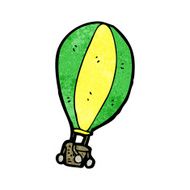 cartoon hot air balloon N18