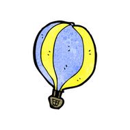 cartoon hot air balloon N19