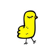 Cartoon Bird N421