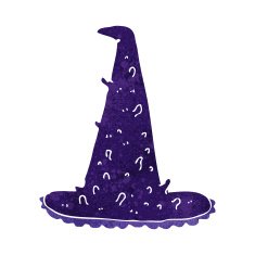 cartoon spooky witch hat N20
