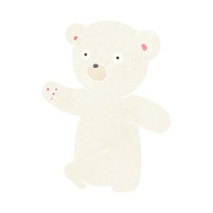 Cartoon Polar Bear Cub N54