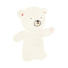 Cartoon Polar Bear Cub N58