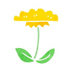 cartoon flower symbol N21