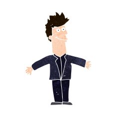 cartoon happy man N473