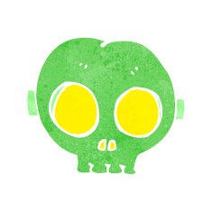 cartoon halloween skull mask N10