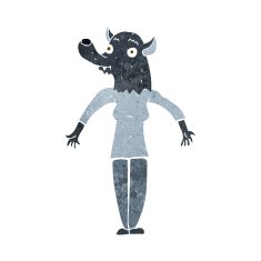 cartoon werewolf woman N5