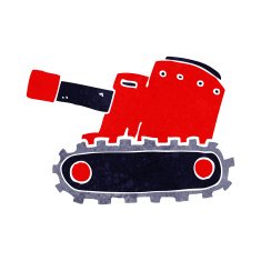 cartooon army tank N7