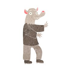 Cartoon Werewolf N34