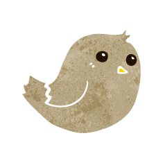 Cartoon Bird N366