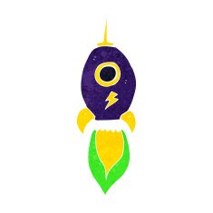 Cartoon Spaceship N51